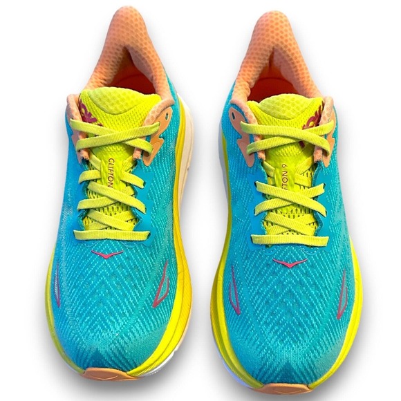 Hoka One One Clifton 9 Running Shoes Sneakers Ceramic Evening Primrose Size 6.5 - Picture 5 of 11